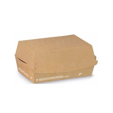 Ecobioshopping - Porte-sandwich Rectangulaire 15x10x7 cm - 50 pièces - 604-65