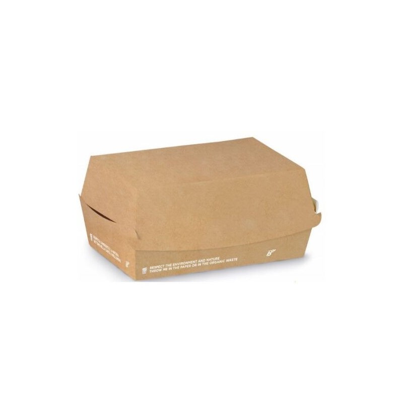 Ecobioshopping - Porte-sandwich Rectangulaire 15x10x7 cm - 50 pièces - 604-65