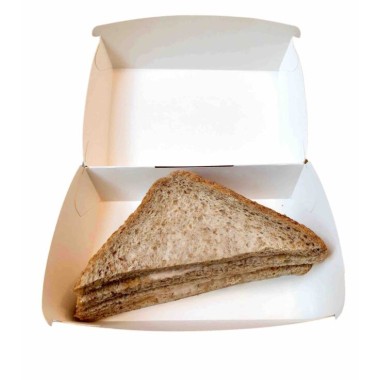 Ecobioshopping - Porte-sandwich Rectangulaire 15x10x7 cm - 50 pièces - 604-65