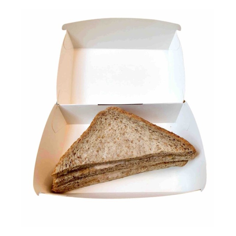 Ecobioshopping - Porte-sandwich Rectangulaire 15x10x7 cm - 50 pièces - 604-65