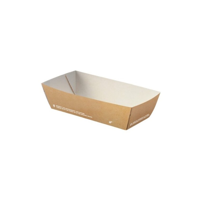 Ecobioshopping - Barquette à friture Moyenne 16x9x4,5 cm - 50 pièces - 611-65