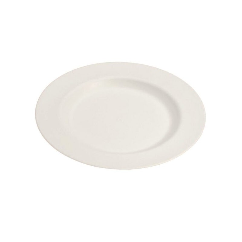 Ecobioshopping - Assiette plate Elegance 27 cm en cellulose - 50 pièces - 14172