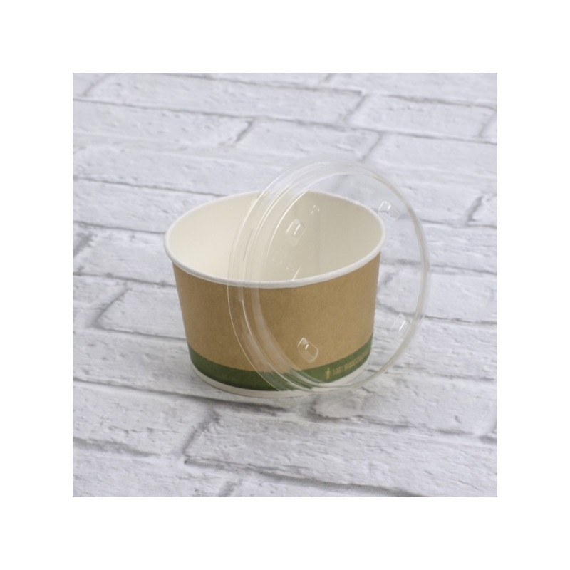 Ecobioshopping - Couvercle ∅ 11cm en PLA - 50 pièces - 350-1