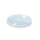 Ecobioshopping - Couvercle en PLA de 10 cm de diamètre avec trou pour paille - 50 pièces - 2826