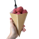 Ecobioshopping - Cône Porte-Frittes Grand h 22,5 cm - 50 pièces - 624-65