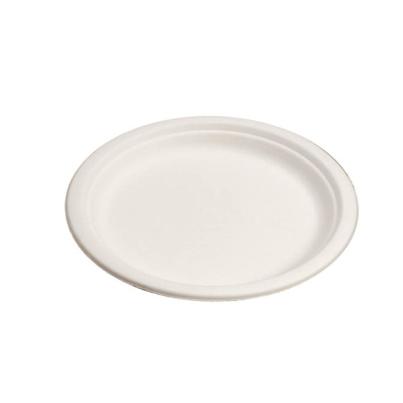 Ecobioshopping - Assiette plate Standard 26 cm en cellulose - 50 pièces - 11180