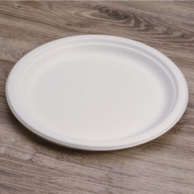 Ecobioshopping - Assiette plate Standard 26 cm en cellulose - 50 pièces - 11180