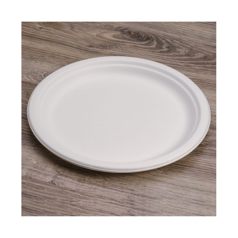 Ecobioshopping - Assiette plate Standard 26 cm en cellulose - 50 pièces - 11180