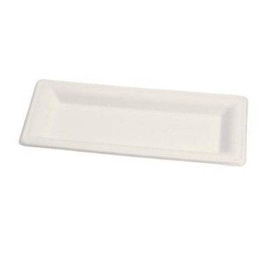 Ecobioshopping - Assiette Élégance 26x13 cm en cellulose - 50 pièces - 20842