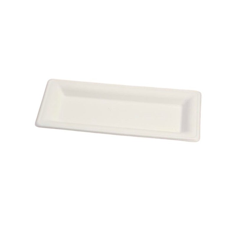 Ecobioshopping - Assiette Élégance 26x13 cm en cellulose - 50 pièces - 20842