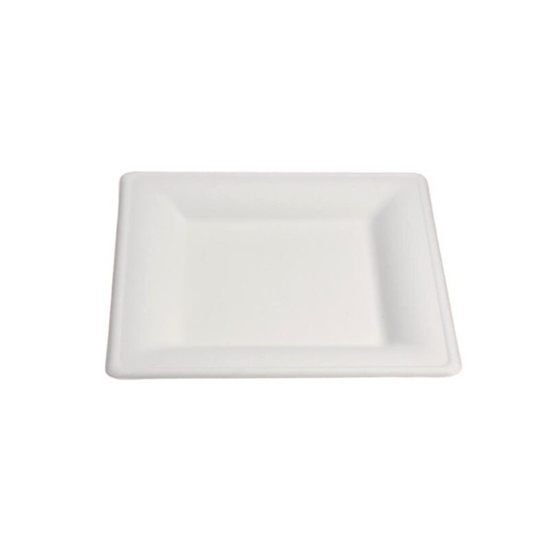 Ecobioshopping - Assiette Élégance 20x20 cm en cellulose - 50 pièces - 20840