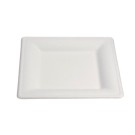 Ecobioshopping - Assiette Élégance 20x20 cm en cellulose - 50 pièces - 20840