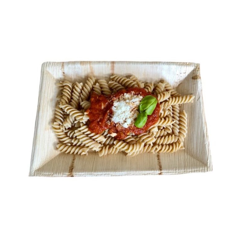 Ecobioshopping - Assiette 25x17 en feuille de palmier - 100 pièces - 3394