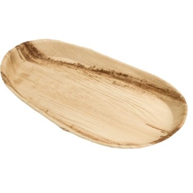 Ecobioshopping - Plateau Long 55x30 cm en feuille de palmier - 50 pièces - 4747