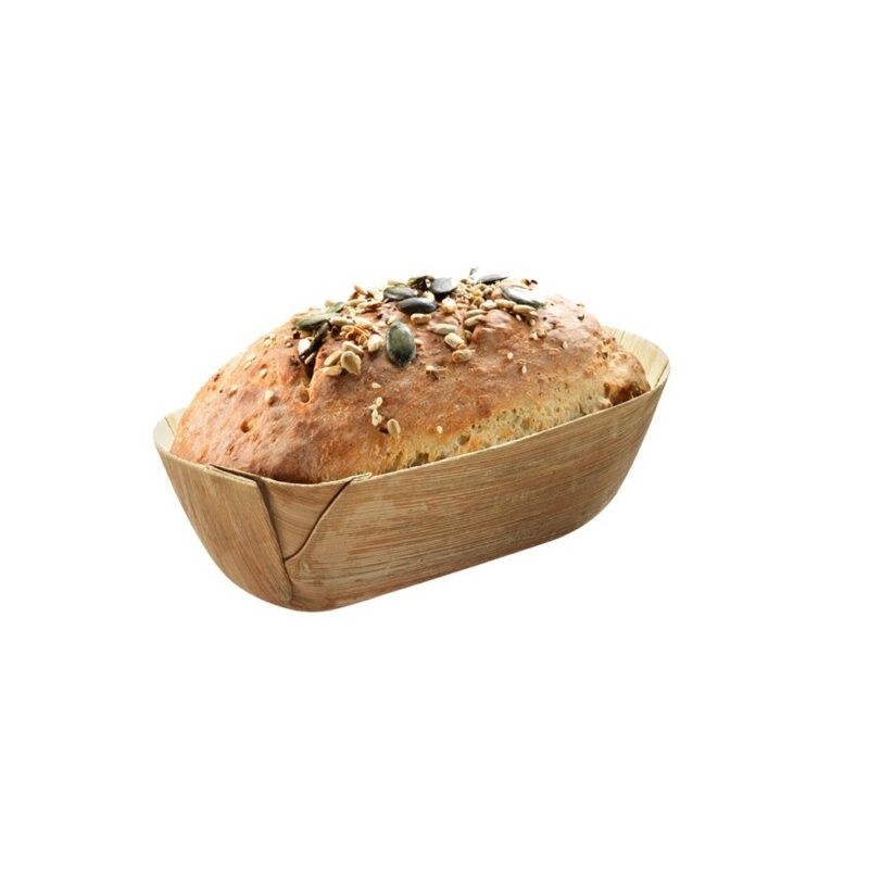 Ecobioshopping - Bol Padiga 23x11x6 cm en feuille de palmier - 100 pièces - 5284