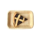 Ecobioshopping - Plateau rectangulaire 23x15 en feuille de palmier - 100 pièces - 5034