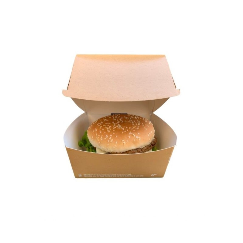 Ecobioshopping - Boîte à sandwich standard 12x12x10 cm - 400 pièces - 615-65