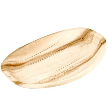 Ecobioshopping - Grand plateau 43x29 cm en feuille de palmier. - 100 pièces - N137