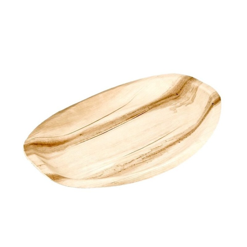 Ecobioshopping - Grand plateau 43x29 cm en feuille de palmier. - 100 pièces - N137