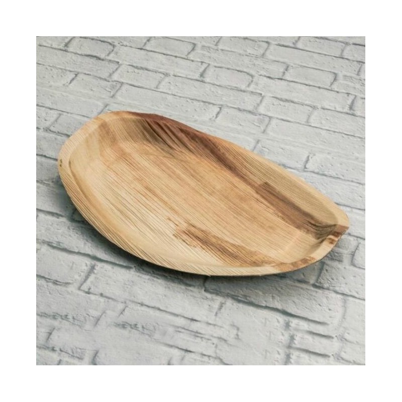 Ecobioshopping - Grand plateau 43x29 cm en feuille de palmier. - 100 pièces - N137
