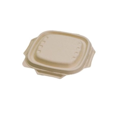 Ecobioshopping - Couvercle carré en pulpe Nature en cellulose - 500 pièces - 15361
