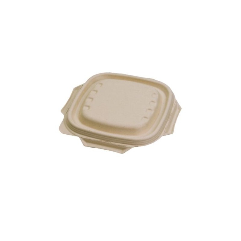 Ecobioshopping - Couvercle carré en pulpe Nature en cellulose - 500 pièces - 15361