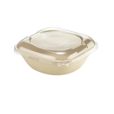 Ecobioshopping - Couvercle rectangulaire empilable en PLA - 500 pièces - 16821