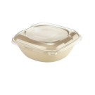 Ecobioshopping - Couvercle rectangulaire empilable en PLA - 500 pièces - 16821