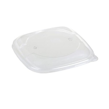 Ecobioshopping - Couvercle carré empilable en PLA - 500 pièces - 16823
