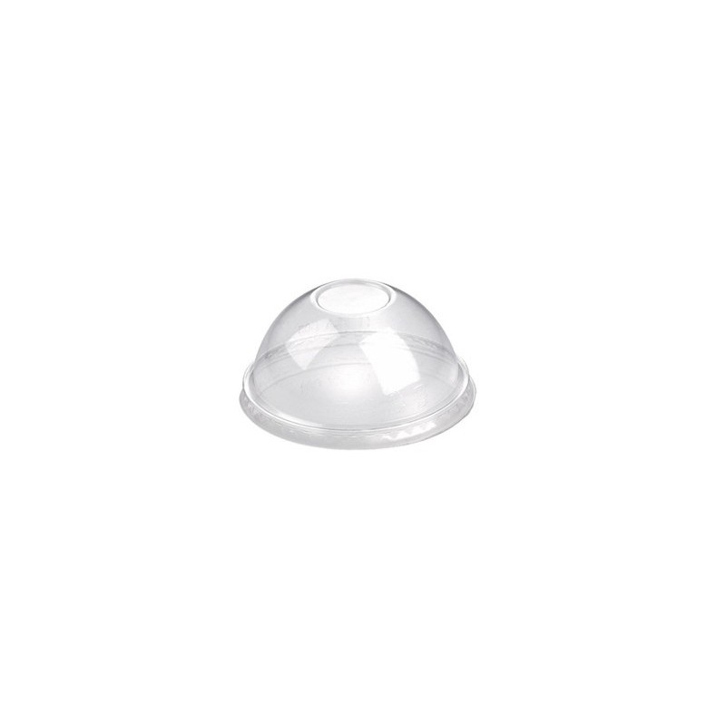 Ecobioshopping - Couvercle dôme en PLA diamètre 100 mm sans trou - 1200 pièces - N544