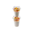 Ecobioshopping - Couvercle empilable en PLA diamètre 100 mm sans trou. - 1200 pièces - 11151