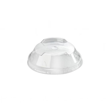 Ecobioshopping - Couvercle empilable en PLA de diamètre 10 cm avec trou de 12 mm - 1200 pièces - 11645
