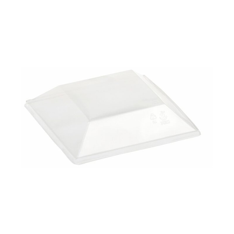 Ecobioshopping - Couvercle pyramide 16x16 cm en PLA - 400 pièces - N279