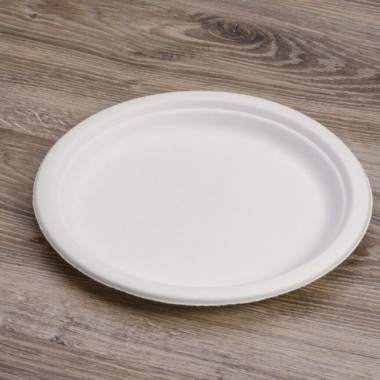 Ecobioshopping - Assiette plate Standard 23 cm en cellulose - 500 pièces - 11181