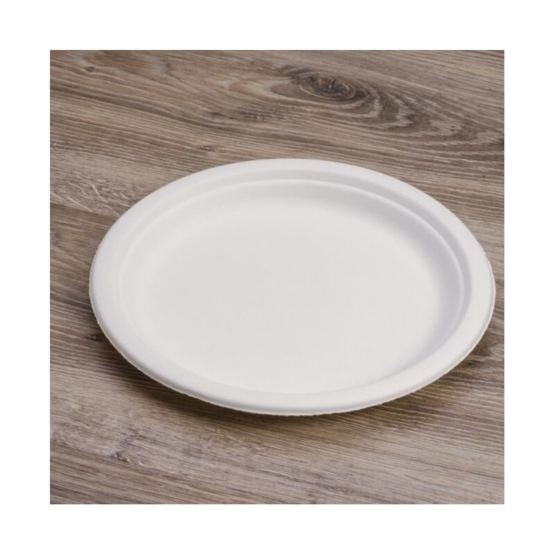 Ecobioshopping - Assiette plate Standard 23 cm en cellulose - 500 pièces - 11181
