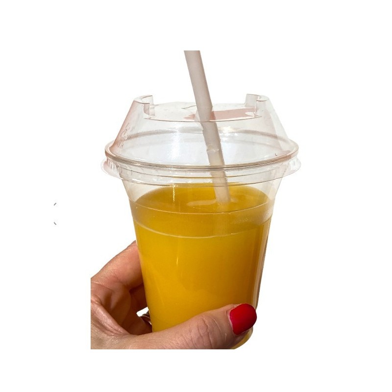 Ecobioshopping - Shaker Transparent en PLA 400 ml - 1000 pièces - 10176
