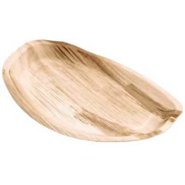 Ecobioshopping - Plateau moyen 36x25 cm en feuille de palmier - 100 pièces - N136