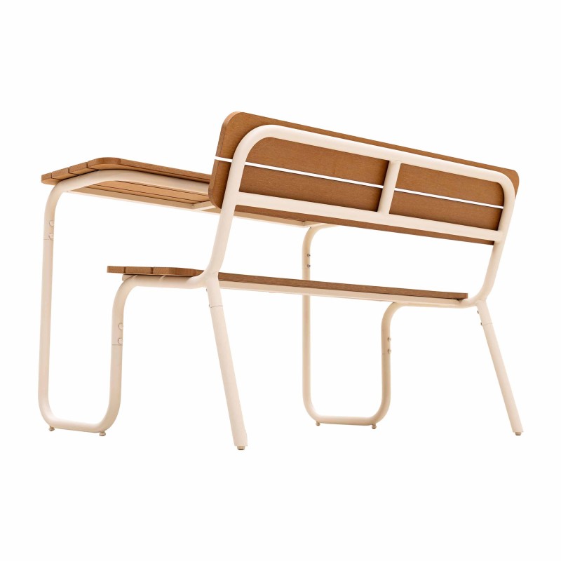 Veba - Table de pique-nique Soullmate - Beige-Polywood - 5738123301