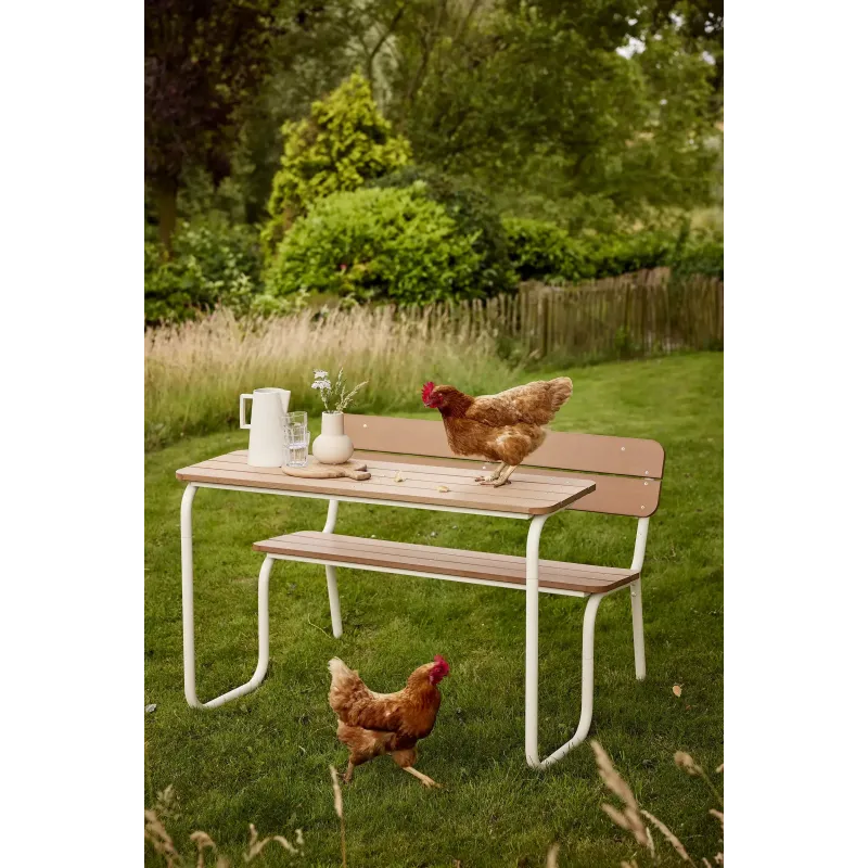 Veba - Table de pique-nique Soullmate - Beige-Polywood - 5738123301