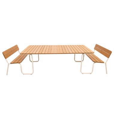 Veba - Table de pique-nique Soullmate Extra Large - Beige-Polywood - 5738123303