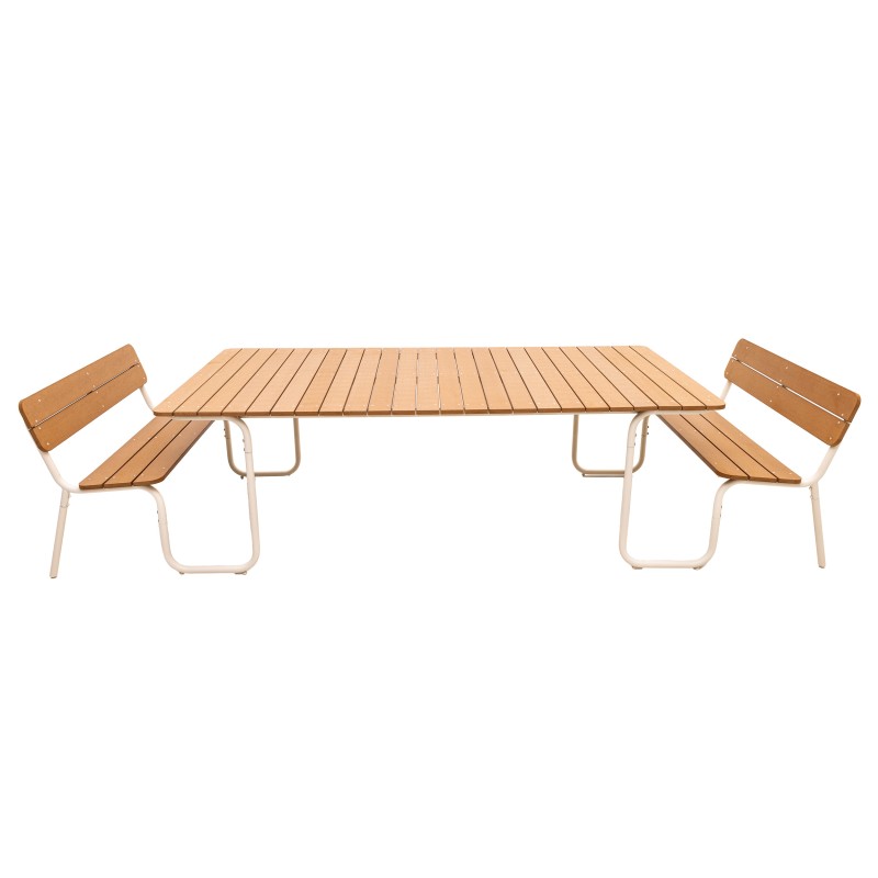 Veba - Table de pique-nique Soullmate Extra Large - Beige-Polywood - 5738123303