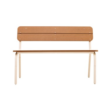 Veba - Banc d'extérieur Soullmate - Beige-Polywood - 57381