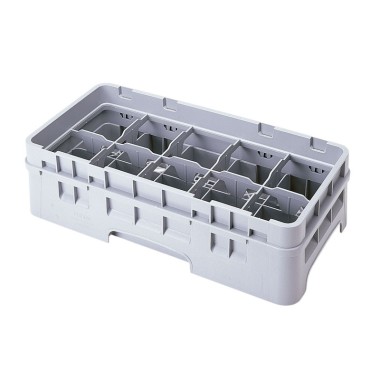 Dbmark - Demi-casier - 10 compartiments - Haut max 10,7 cm - 50 x 25 x 10,1 cm - Gris Clair - 10HC414151