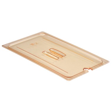 Dbmark - Couvercle à encoche et poignée GN 1/1 - Haute température - 32,5 x 53 cm - Ambre - 10HPCHN150