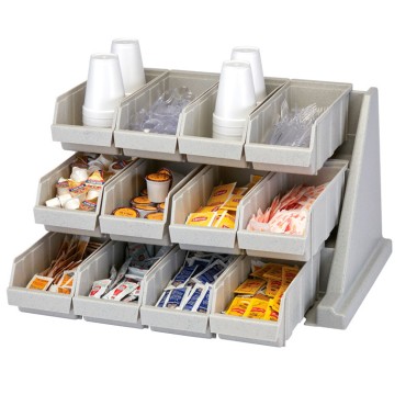 Dbmark - Support avec 12 casiers - 64,8 x 54,3 x 36,2 cm - Gris Moucheté - 12RS12480
