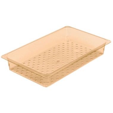 Dbmark - Bac égouttoir GN 1/1 - Haute température - 32,5 x 53 x 7,6 cm - Ambre - 13CLRHP150