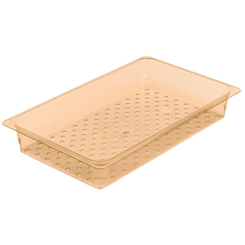 Dbmark - Bac égouttoir GN 1/1 - Haute température - 32,5 x 53 x 7,6 cm - Ambre - 13CLRHP150