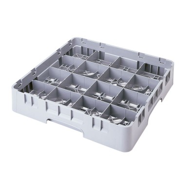 Dbmark - Casiers de lavage pour tasses - 16 compartiments - Haut max 6,6 cm - 50 x 50 x 10,1 cm - Gris Clair - 16C258151