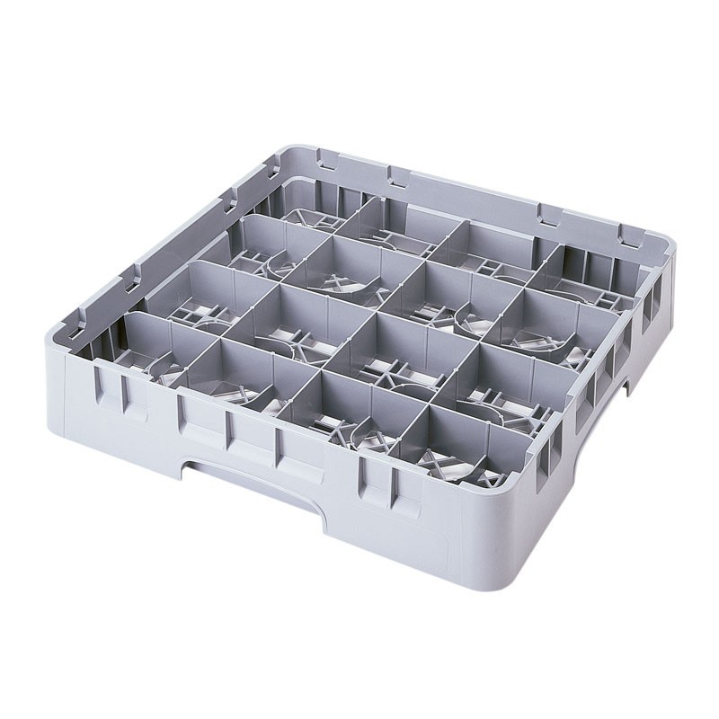 Dbmark - Casiers de lavage pour tasses - 16 compartiments - Haut max 6,6 cm - 50 x 50 x 10,1 cm - Gris Clair - 16C258151