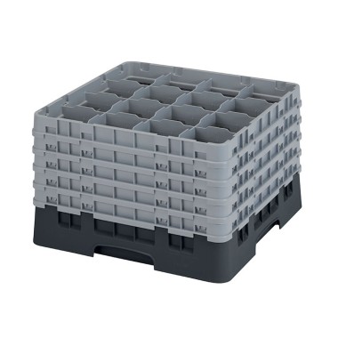 Dbmark - Casiers de lavage - 16 compartiments verres et verres à pied - Haut max 27,9 cm - 50 x 50 x 30,8 cm - 16S1058110
